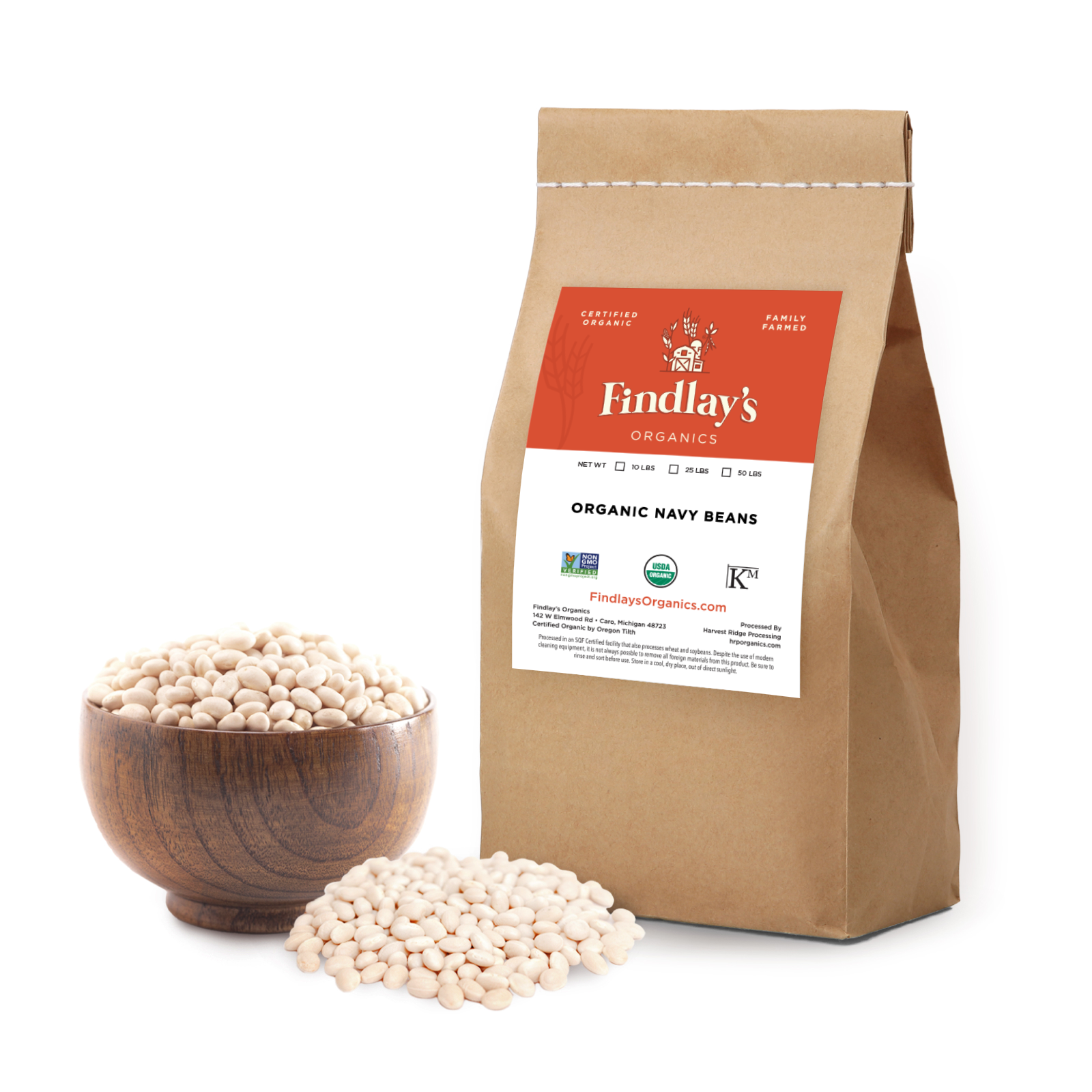 Fend Neans Navy Beans // Michigan Grown, USDA Organic Certified, Non-GMO – Findlay ...